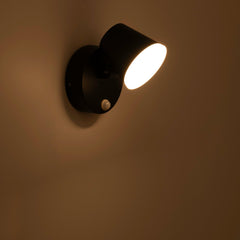 Aplique de pared exterior con sensor PIR "Stan" - 12,5W - Orientable - 3000K - IP54