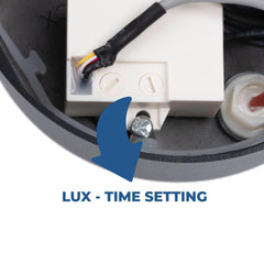 Aplique de pared exterior con sensor PIR "Stan" - 12,5W - Orientable - 3000K - IP54