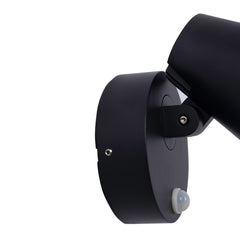 Aplique de pared exterior con sensor PIR "Stan" - 12,5W - Orientable - 3000K - IP54