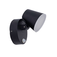 Aplique de pared exterior con sensor PIR "Stan" - 12,5W - Orientable - 3000K - IP54