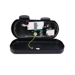 Aplique de pared exterior doble con sensor PIR "Tura" - 20,5W - Orientable - 3000K - IP54