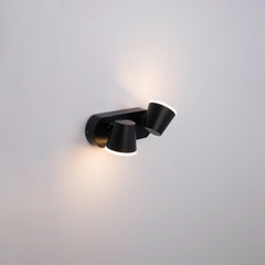 Aplique de pared exterior doble con sensor PIR "Tura" - 20,5W - Orientable - 3000K - IP54