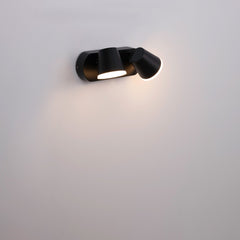 Aplique de pared exterior doble con sensor PIR "Tura" - 20,5W - Orientable - 3000K - IP54