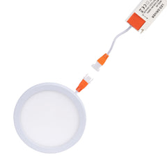 Downlight LED circular empotrable 8W - Diámetro de corte ajustable: Ø 50-90mm