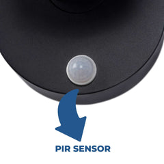 Aplique de pared exterior con sensor PIR "Stan" - 12,5W - Orientable - 3000K - IP54