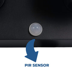 Aplique de pared exterior doble con sensor PIR "Tura" - 20,5W - Orientable - 3000K - IP54