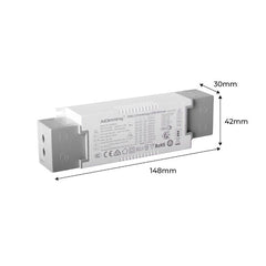 Panel LED empotrable 120X30cm - 0-10V regulable - 44W - UGR19 - IP40