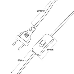 Aplique de pared con brazo articulado y enchufe "SILVA"
