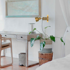 Aplique de pared interior vintage con fuelle "ROMA" - E27