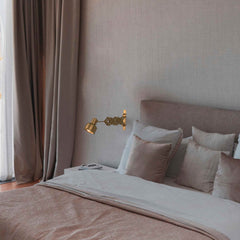 Aplique de pared interior vintage con fuelle "ROMA" - E27