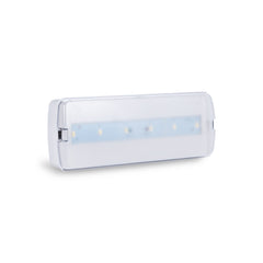 KIT Pictograma autoadhesivo "Salida izquierda" + Luz de emergencia 3W