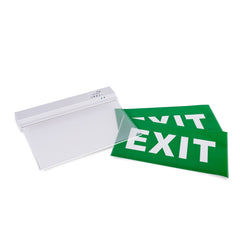 Luz de emergencia permanente con cartel "Exit" - Empotrable