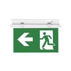 Luz de emergencia permanente con pictograma "Salida lateral" - Empotrable