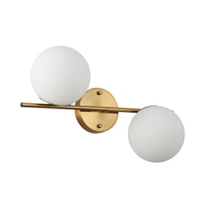 Aplique de pared doble bola cristal "Double"