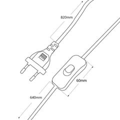Aplique de pared orientable con cable y enchufe "Pitt"