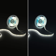 Tira LED COB 24V DC - CCT - 14W/m - 10mm - IP20 - Rollo de 5 metros - Corte cada 26mm