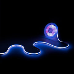Tira LED COB 24V DC - RGB - 12W/m - 10mm - IP20 - Rollo de 5 metros - Corte c/33mm