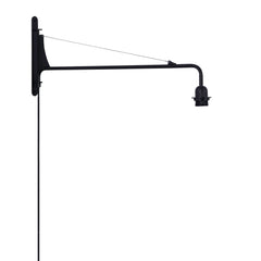 Aplique de pared orientable con cable y enchufe "Pitt"