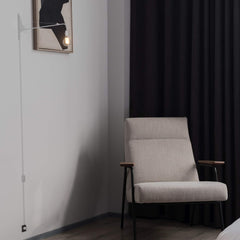 Aplique de pared orientable con cable y enchufe "Pitt"