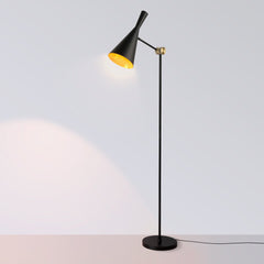 Lámpara de pie de diseño "Olivia" Negro