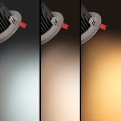 Downlight LED COB CCT 42W - CRI90 - Chip Bridgelux - Driver Lifud - IP20 - Corte Ø 215mm