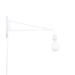Aplique de pared orientable con cable y enchufe "Pitt"