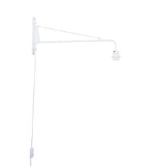 Aplique de pared orientable con cable y enchufe "Pitt"