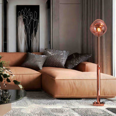 Lámpara de pie de diseño "Ana" - Altura regulable - Color cobre