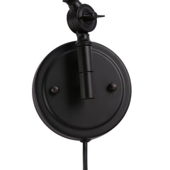 Aplique de pared vintage orientable con cable y enchufe "Tika"