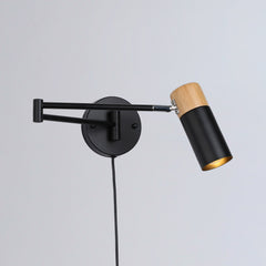 Aplique de pared extensible con cable y enchufe "Logan"