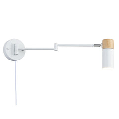 Aplique de pared extensible con cable y enchufe "Logan"
