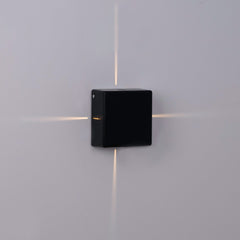 Aplique de pared exterior LED cuadrado "Karen 4" - 6W - IP54 - Emisión de luz cuatro caras