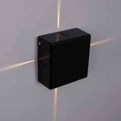 Aplique de pared exterior LED cuadrado "Karen 4" - 6W - IP54 - Emisión de luz cuatro caras