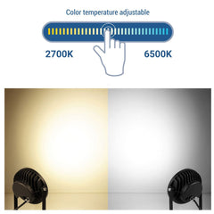 Proyector LED de jardín con pincho RGB+CCT - 25W - IP66 - RF/WiFi - Mi-Light