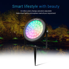 Proyector LED de jardín con pincho RGB+CCT - 25W - IP66 - RF/WiFi - Mi-Light
