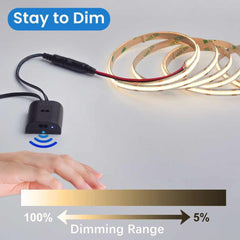 Sensor de proximidad doble para encendido/apagado y regulación de tiras LED - 5-24V DC