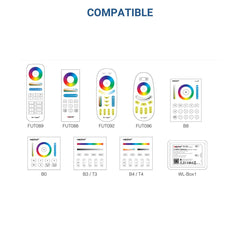 Luminaria lineal estanca RGB + CCT - 18W - RF/WiFi - 100cm - IP66 - Mi-Light