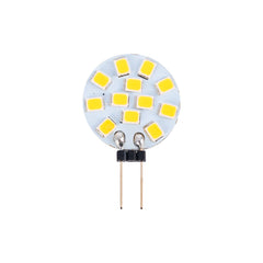 Bombilla LED G4 bi-pin circular plana 12V AC/DC - 2W