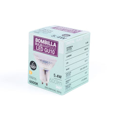 Bombilla LED GU10 6W cristal - 740lm - PAR16 - 100°