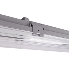 Kit pantalla estanca doble 60cm + 2 tubos LED T8 9W - 6000K