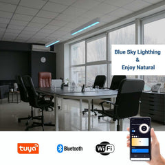 Luminaria lineal colgante "Blue Skylight" SMART - CCT - Efecto cielo - 48W - UGR16