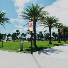 Display publicitario LED para postes de iluminación - Uso exterior - P4mm - 148 x 86,5cm