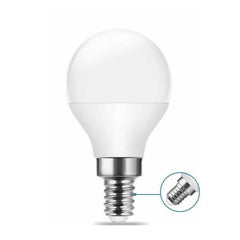 Bombilla Esférica LED E14 G45 5W Opal