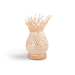 Lámpara de mesa de mimbre "VIMET"