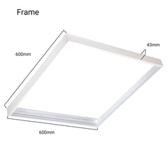 Panel LED de superficie slim 60X60 cm - Driver PHILIPS - 44W - UGR19 - con KIT de montaje