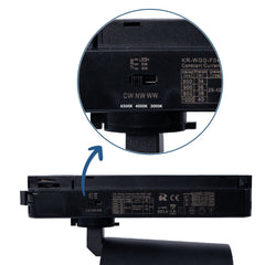 Proyector LED para carril monofásico CCT - 40W - CRI 90