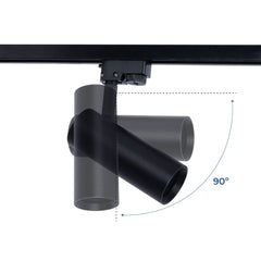 Proyector LED para carril monofásico CCT - 10W - CRI 90 - Driver KGP