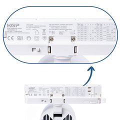 Proyector LED para carril trifásico CCT 40W - CRI 90 - Driver KGP