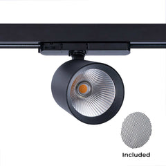 Proyector LED para carril trifásico CCT 40W - CRI 90 - Driver KGP