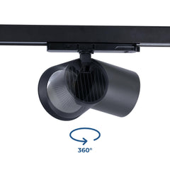 Proyector LED para carril trifásico CCT 40W - CRI 90 - Driver KGP